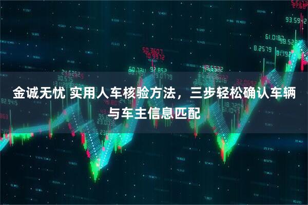金诚无忧 实用人车核验方法，三步轻松确认车辆与车主信息匹配